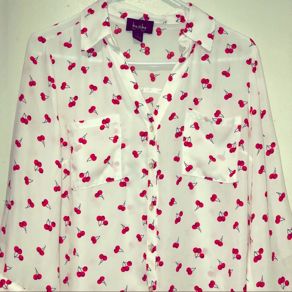 🍒Cherry Print Blouse